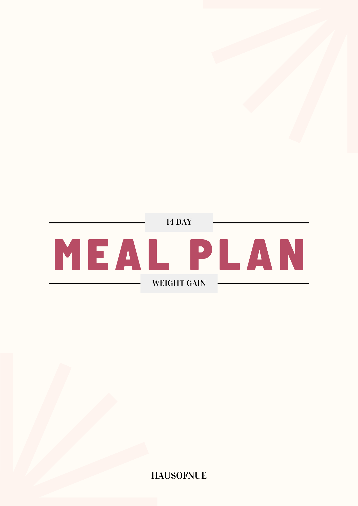 Weight Gain Meal Plan